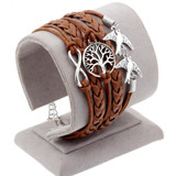 MULTI LAYER LEATHER CHARM BRACELET OFFER