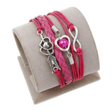 MULTI LAYER LEATHER CHARM BRACELET OFFER