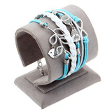MULTI LAYER LEATHER CHARM BRACELET OFFER