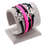 MULTI LAYER LEATHER CHARM BRACELET OFFER