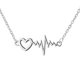 EKG HEARTBEAT NECKLACE