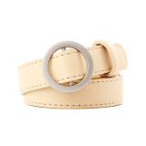 Leather Female Belt Metal