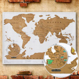 Map of the World Scratching Wall Sticker