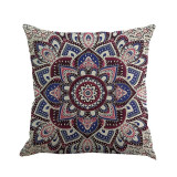Cotton Linen Elephant Mandala Pillowcase