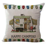 Square Cotton Linen Pillowcase