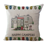 Square Cotton Linen Pillowcase