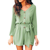 Office Lady Playsuits Overalls Rompers