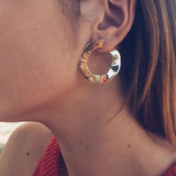 Round Stud Jewelries Earrings For Women