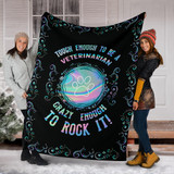 veterinarian I was born to be a veterinarian premium blanket TXX
