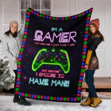 Xbox I'm a gamer fleece blanket TTM