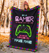Xbox I'm a gamer fleece blanket TTM