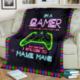 Xbox I'm a gamer fleece blanket TTM