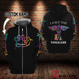 I save the voiceless Hoodie 3D custom TXX
