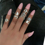 Boho Vintage Knuckle Ring Set 8 PCS