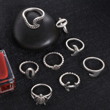 Boho Vintage Knuckle Ring Set 8 PCS