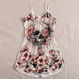 Skull Flowers Rompers