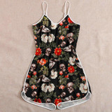 Skull Flower Rompers