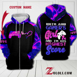 I'm a gamer's girl hoodie 3D Custom TTM