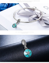 925 Sterling Silver Starfish Enamel Pendant