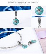 925 Sterling Silver Starfish Enamel Pendant