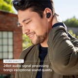 True Wireless Noise-Canceling Bluetooth Earbuds- Black