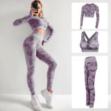 3 Pcs Camouflage Sportswear Set