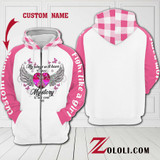 Breast Cancer My Wings Will Have To Wait Hoodie 3D TTM