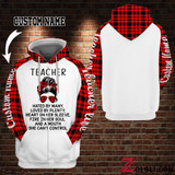 Teacher Loved By Plenty Hoodie 3D Custom TXX