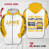 Bus Driver Is Just A Job Title Hoodie 3D Custom TXX