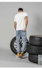 Drawstring Contrast Pants