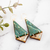 Japanese Double Triangle Earrings