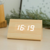 Bamboo Wood Alarm Clock