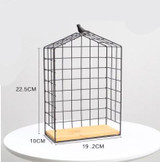 Nordic simple modern iron mesh rack kitchen bathroom partition storage