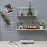 Nordic simple modern iron mesh rack kitchen bathroom partition storage