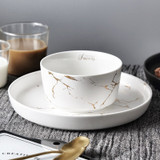 Marble Ceramic Bowl Home Tableware Set Nordic