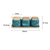 Marble Pattern Ceramic Spice Jars