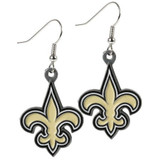 New Orleans Saints Logo Dangle Earrings