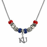 Kansas Jayhawks - 11 Bead Charm Necklace