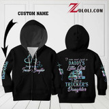 Proud to be a Trucker's Daughter Kid Hoodie TTM
