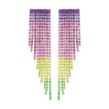 Rainbow Fringe Earrings