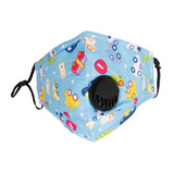 Kids Blue Thick Cotton Filter Mask