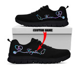 Nurse Running Black Sole Sneakers Custom Sneakers