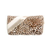 Leopard Print and Gold Leather Wallet