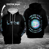 I Was Born To Be a Nurse 3D Custom Hoodie-XU