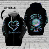 Tough Enough To be A Caregiver Crazy Enough To Rock It 3D Custom Hoodie-XU
