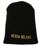 Gold Murda Milano Black Beanie