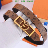 LV Designer Letter Belts
