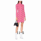 Logo Print Mini Dress