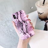 Vintage snake skin phone case