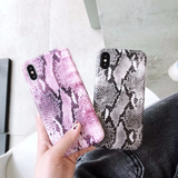 Vintage snake skin phone case